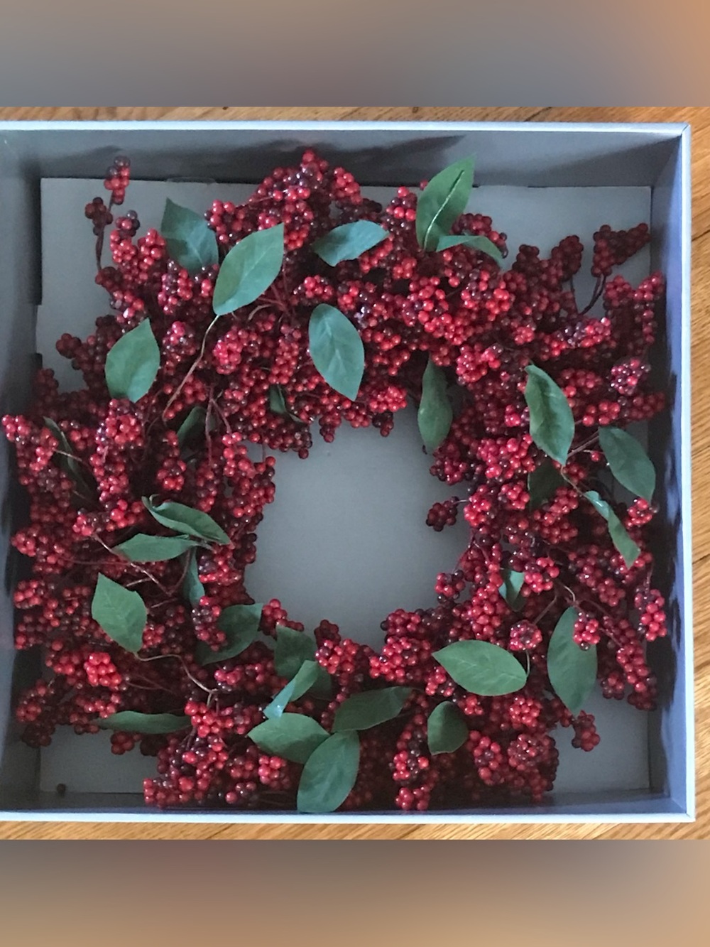 Restoration Hardware 18” Red Berry Wreath and Kissing Ball